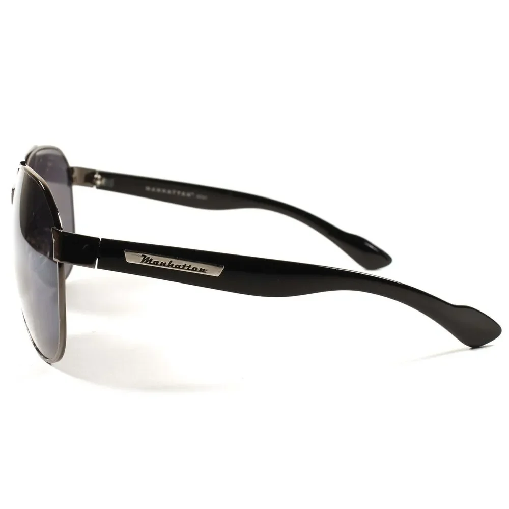 Designer Black Stylish Mens Womens Oversized Military Air Force Style Sunglasses